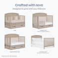 thumbnail image 6 of Dream On Me Storybrooke 5 in 1 Convertible Crib with Under Drawer, Almond Butter, 6 of 7