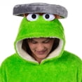 thumbnail image 3 of Sesame Street Oscar The Grouch Adult Wearable Hooded Blanket Sweatshirt, 3 of 6