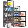 thumbnail image 1 of Organizador de zapatos eWonLife XL con puerta magnética, paquete de 12, 1 of 8
