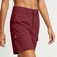 thumbnail image 7 of RQYYD Women's High Waist Cargo Shorts Button Closure Casual Summer Quick Dry Outdoor Trousers with Pockets, 7 of 7