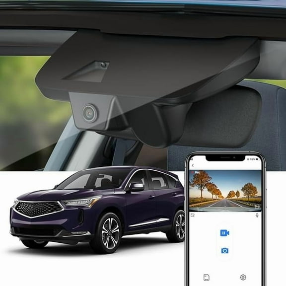 Fitcamx 4K Dash Cam Suitable for Acura RDX 2019-2026 (HD2-D4151), Integrated OEM Look, Built-in WiFi & APP, 64GB Card