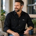 thumbnail image 2 of Wrangler Big and Tall Button-Down Shirt, Heavyweight Twill, Relaxed Fit, 2 of 2