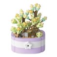 thumbnail image 2 of Bloques Construcción Suculentos Micropartículas Plantas en Macetas Simuladas Ensambladas para Adornos Modelo Mesa Escritorio Con Flores (P1256) Día Soleado en Pleno Verano (263PCS), 2 of 9
