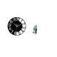 thumbnail image 5 of Reloj de pared grande,Reloj de pared acrílico silencioso y moderno,Reloj de pared grande para oficina,silencioso,fácil de leer y sencillo.,Letrero de mesa,Decoración de escritorio, 5 of 8