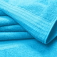thumbnail image 2 of GLAMBURG Premium Cotton 4 Pack Bath Towel Set - 100% Pure Cotton - 4 Bath Towels 27x54 - Ideal for Everyday use - Ultra Soft & Highly Absorbent - Turquoise Blue, 2 of 7