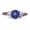 Black Vermeil, variant on Rose Gold Blue Lindy Star Sapphire Ring 7mm Round Sterling Silver Art Deco Engagement Promise Ring for Women Silver 8