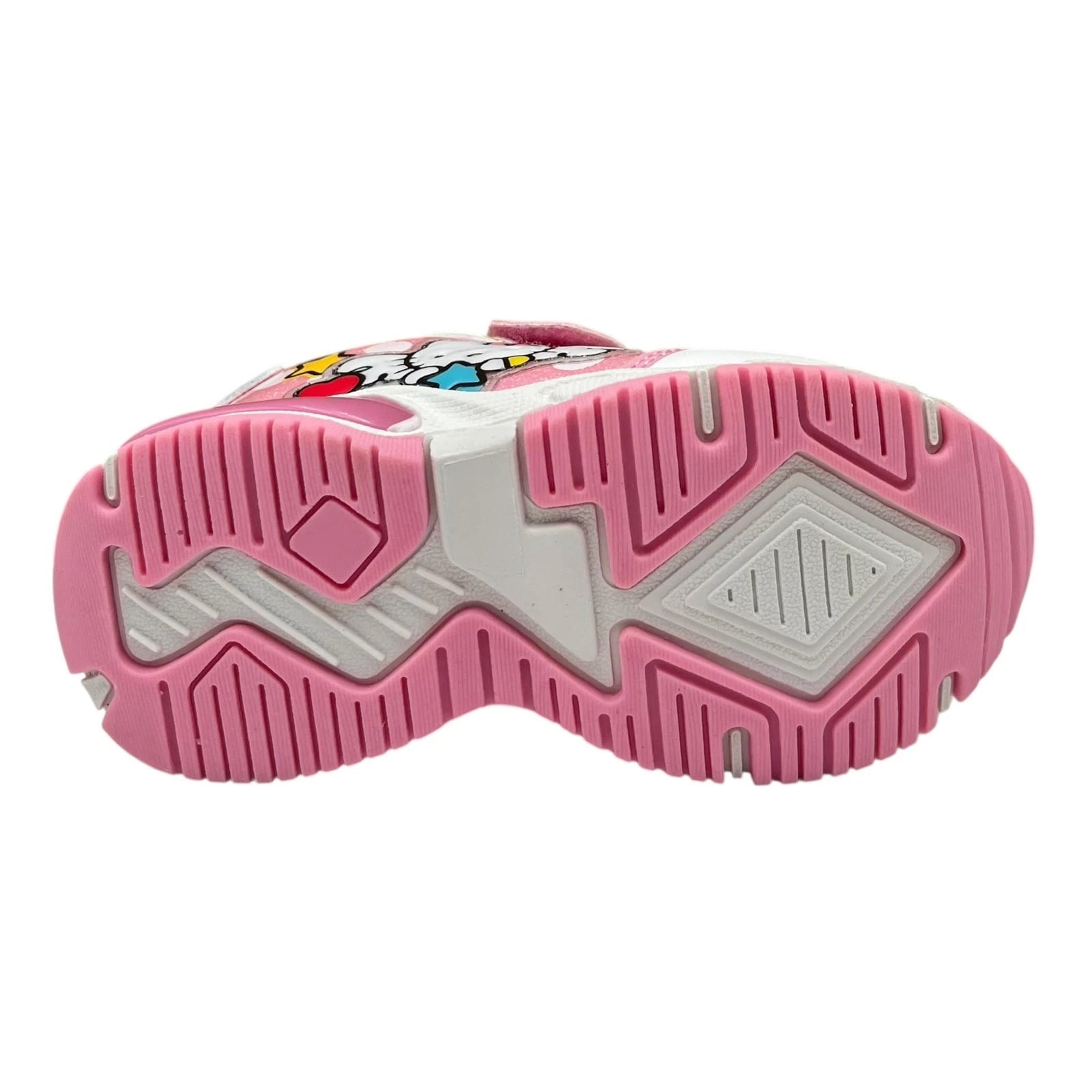 Hello Kitty Toddler Girls Slip-on Light-up Sneakers Size 8 White-Pink Shoes