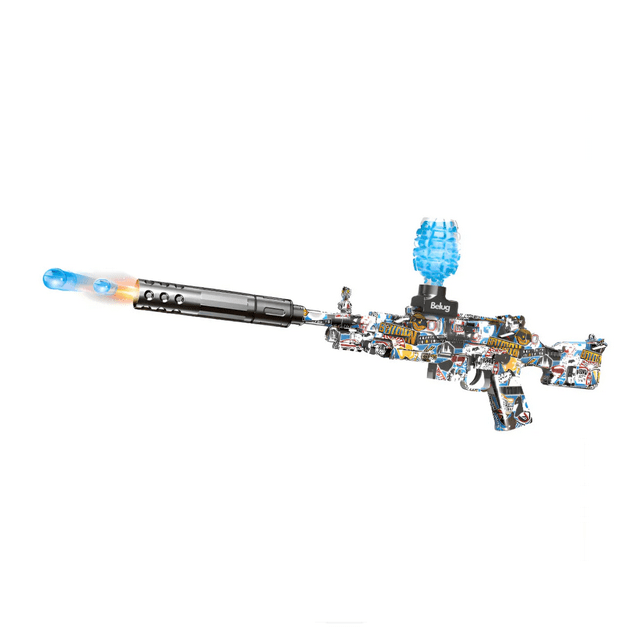 Pistolas De Hidrogel M249 Eléctrica De Juguete Para Niños Agua Belug Multicolor