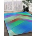 thumbnail image 2 of Patterned Steel Blue Rug, pat798lblu, 2 of 8
