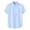 Blue, variant on Male Casual Solid Shirt Short Sleeve Stand Collar Shirt Blouse Tops Blank Tee Shirts Mens Mens Graphic T Shirts