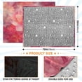 thumbnail image 3 of Wobogo Transparent Red Flower Flannel Blanket Fluorescent Effect in The Dark Four Seasons of Comfortable and Soft Skin Friendly Sheet 70×55in, 3 of 8
