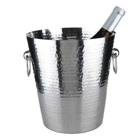 

True Fabrications Viski Hammered Metal Ice Bucket