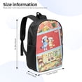 thumbnail image 4 of Lsque Bluey Print 17in Student Backpack - School, Travel, Work Bookbag -Laptop Backpack,Water Resistant College School Computer Bag, 4 of 8