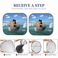 thumbnail image 6 of Balery 2 Piece Two Brave Cats Are Floating On The Sea Iceberg Car Windshield Sun Shade|Foldable Front Windshield Shade for Car Front Window for Most Sedans SUV Truck-Small, 6 of 7