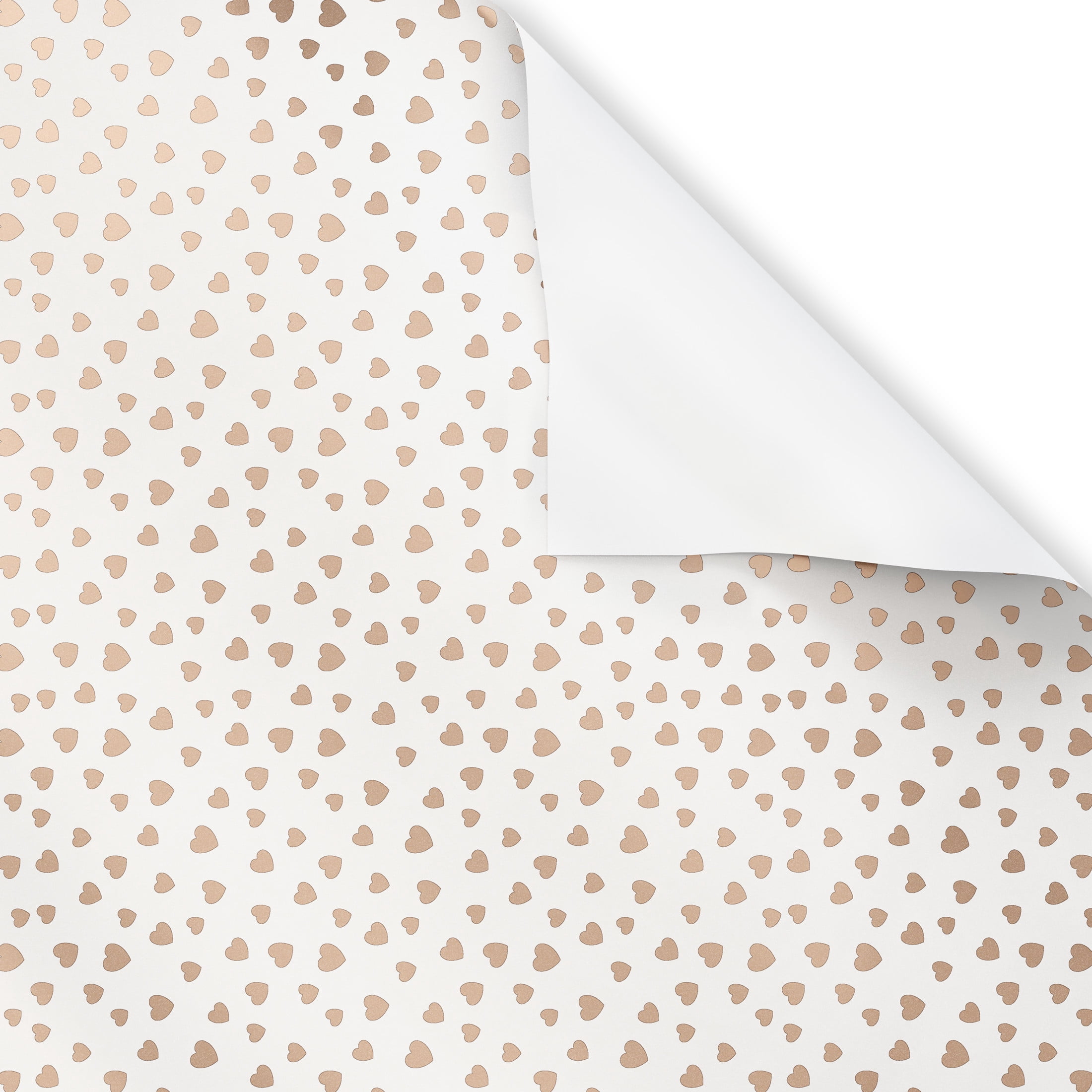 American Greetings 30 in. Wedding or Engagement Foil Wrapping Paper, Hearts (1-Roll, 15 Sq. ft.)