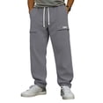 thumbnail image 2 of Stamzod Men's Corduroy Cargo Pants Elastic Waist Casual Joggers Sweatpants with Multi-Pocket Athletic Work Pants Gray-1 S, 2 of 10