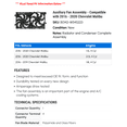 thumbnail image 2 of Auxiliary Fan Assembly - Compatible with 2016 - 2020 Chevy Malibu 2017 2018 2019, 2 of 2