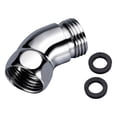 thumbnail image 3 of Adaptador del codo de cabecera de ducha de 4.2 cm G1/2 135  degree para tubo de ducha G1/2 pulgadas hembra y macho con juntas de goma Extensión del brazo de, 3 of 9