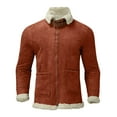 thumbnail image 5 of Vedolay Jackets for Men Business Casual Fall Coat Work Winter Coats Red,2XL, 5 of 5
