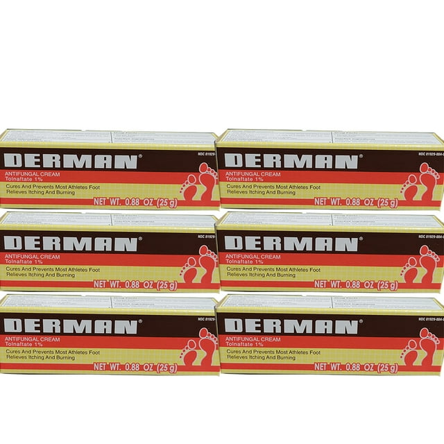 Derman Antifungal Cream. Athlete's Foot, Ringworm and Jock Itch