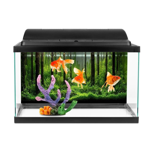 FAGINEY PVC Adhesive Underwater Forest Tank Background Poster Backdrop Decoration Paper, Fish Tank Background Paper, Fish Tank Decor Paper