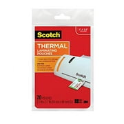 Scotch Thermal Laminating Pouches, 5 Mil Thick for Extra Protection, Professional Quality, 2.3 x 3.7-Inches, 20-Pack (TP5851-20)