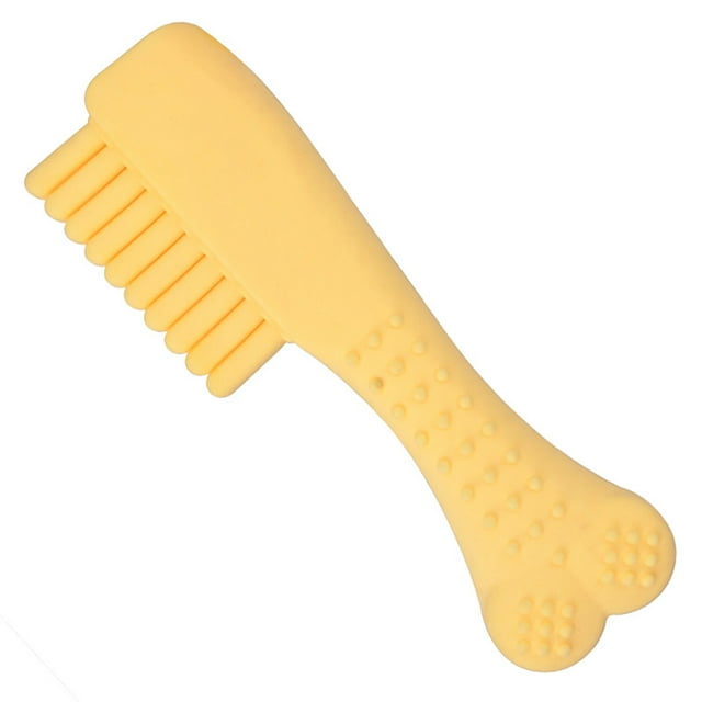 Rubber Dog Teething Toy Creative Funny Comb Shape Dog Chew Toy Puppy Chewing Toy