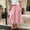 Pink, variant on Girls Summer Ice Silk Lantern Bubble Midi Skirt, 5-15Y Kids Solid Color Elastic Waist Skirt with Side Pockets, Casual Versatile Skirt for Daily Wear White 14 Years