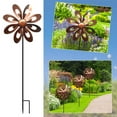 thumbnail image 3 of ABODELINE Wind Spinners for Outdoor Yard Decor, 360° Swivel Outdoor Metal Wind Spinner, 26" Wind Sculptures Garden Decor for Patio Lawn Yard, 3 of 6