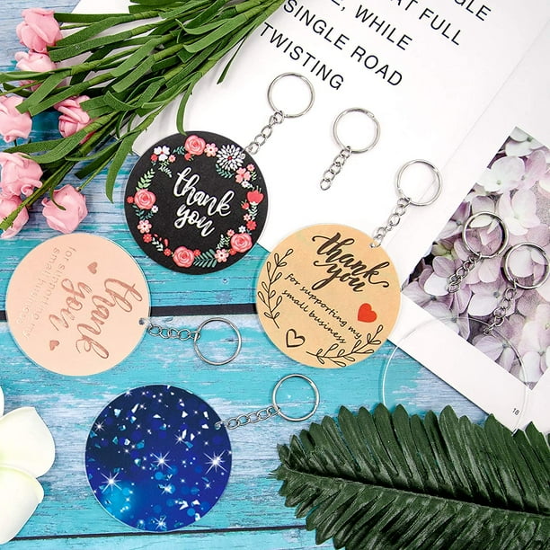 M Acrylic Disc Keychain