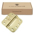 thumbnail image 6 of Cauldham (2 Pack) Heavy-Duty 4" Self-closing Spring Door Hinge with 5/8" Radius Corners, UL Listed - Brass, 6 of 7