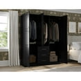 thumbnail image 2 of 100% Solid Wood Cosmo 3-Door Wardrobe, 2 of 5