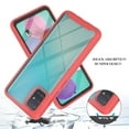 thumbnail image 3 of Case for Samsung Galaxy A51 with Built-in Screen Protector, Hybrid Rugged Full Body Drop Protection Shockproof Anti-Scratch Transparent Clear PC Back Phone Cover, Red, 3 of 6