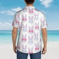 thumbnail image 6 of Goofa Heart Rabbit Hawaiian Shirt for Men, Unisex Summer Beach Casual Short Sleeve Button Down Shirts,Aloha Tropical Floral print shirt-X-Large, 6 of 9