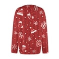 thumbnail image 6 of Womens Christmas Printed Button Front Long Sleeve Cardigan Soft Loose Fit Holiday Outerwear S, 6 of 6