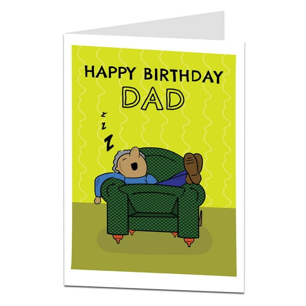 Funny Birthday Card For Dad Or Daddy. From Son, Daughter Or Kids. Perfect  For 40th 50th 60th Or 70th 