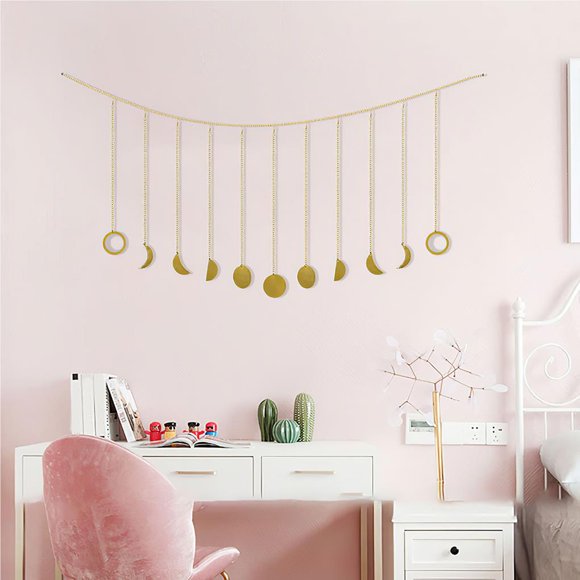Moon Chains Wall Decoration Moon Bedroom Garland Phase Bedroom Ornaments Moon Hanging Room Decor