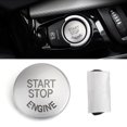 thumbnail image 1 of Silver Start Stop Engine Button Switch Cover For BMW E90 E60 E84 E83 E70 E71 E72, 1 of 9