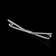 thumbnail image 4 of Collar para hombre Pin  Clip Broche Bar Flaco Chic Fiesta Joyería Oro Plata Zulema  Barra de corbata de lazo, 4 of 8