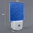 thumbnail image 2 of Fuzoiu Blue Circles Mosaic Print Dusk to Dawn LED Night Light with Light Sensor, Energy-Efficient Touch-Safe Night Lamp for Home, Office, and Kids' Rooms-EU, 2 of 7