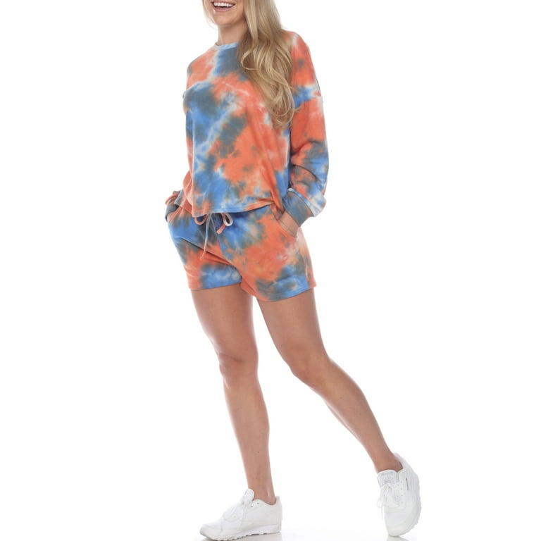 Tie dye 2025 lounge short set