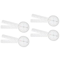 2-Pack Transparent Angle Rulers with Right Goniometer and Tape Measure for Precise Body and Object Measurements