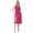 Pink, variant on Moomaya Printed Stylish Back Dress, Front Slit Calf Length Dresses For Women