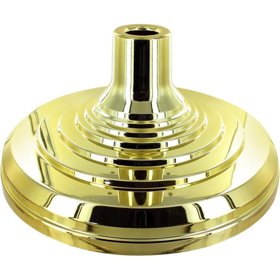 Super Tough Floor Stand Base for Indoor Flagpole - Metallic Gold | Durable ABS Plastic | Fits 1" to 1 1/4" Poles | Unweighted with Fillable Design | Easy Assembly with Elegant Gold Finish