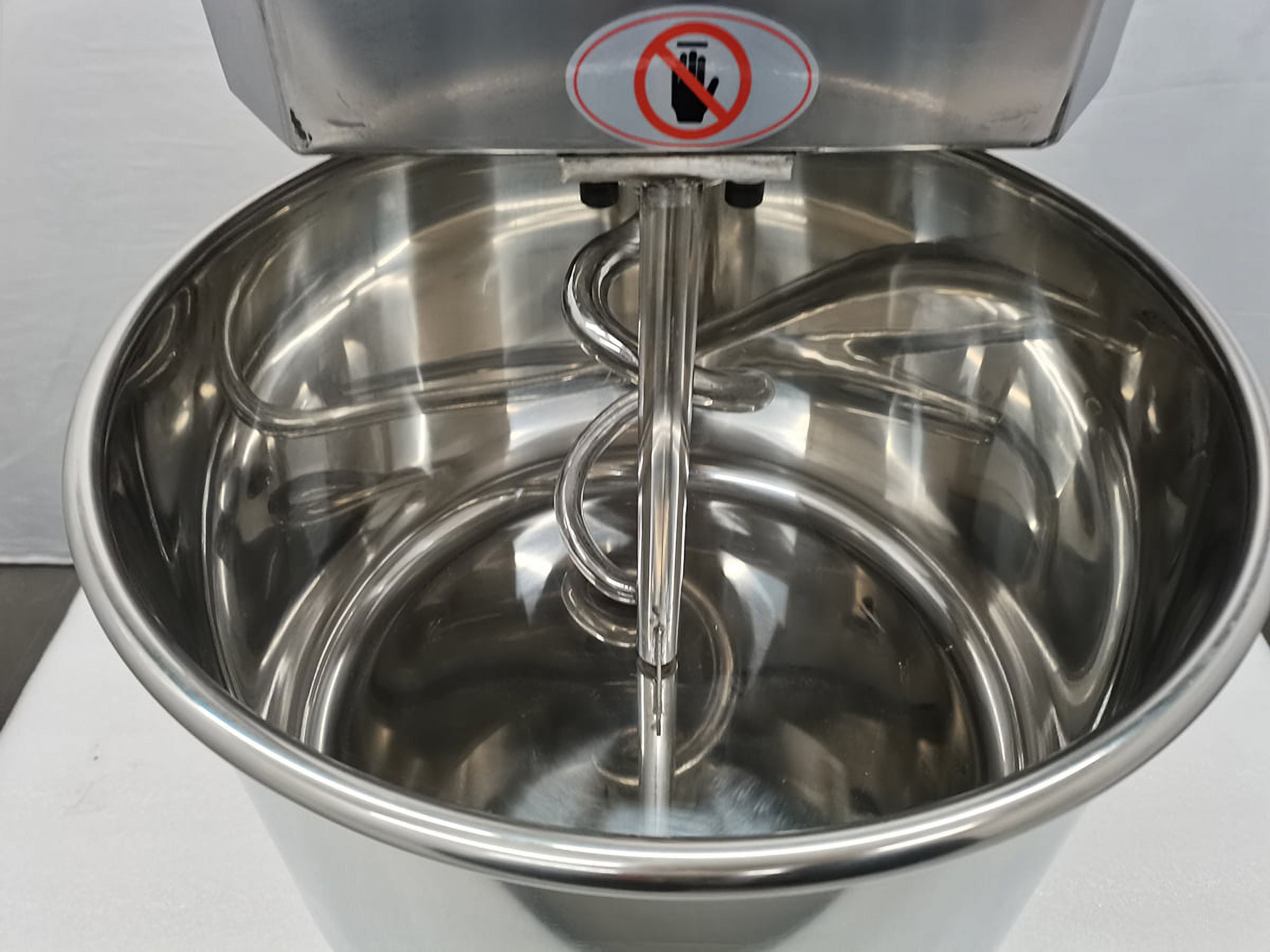 Techtongda 30QT Electric Commercial Spiral Dough Mixer Stand Mixer Kneading Flour Mixer Double Action Double Speed