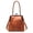 Coffee, variant on Women's Kiss Lock Crossbody Bag Handbags Retro PU Leather Purse Shoulder Bags Hobo Tote Wallet (Coffee)
