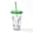 Green, variant on CafePress - Peppa Pig: Morning To Evening - 16 Ounce Classic Clear Insulated Double Wall Tumbler Cup with Lid Straw , Reusable