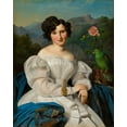 thumbnail image 2 of Waldmuller, Ferdinand Georg 20x24 Black Ornate Wood Framed with Double Matting Museum Art Print Titled - Countess Szechenyi, 2 of 4