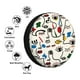 thumbnail image 4 of Fotbe Aabstract Eyes Funda de Llanta de Repuesto con Estampado, Engrosada, Ajuste Universal para Jeep, Remolque, RV, SUV, Camión-14 inch, 4 of 6