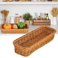 thumbnail image 3 of Durable Washable Elegant Color Tableware Storage Basket, High Temperature Resistant Tableware Holder, For Restaurant, Hotel And Home Storing Forks, Spoons Coffee Color M Size, 3 of 8